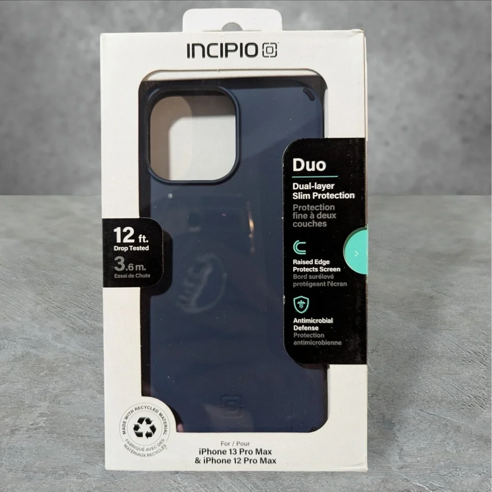 T4. Incipio Duo Series Case For Apple iPhone 13 Pro Max (Also 12 Pro Max) - Blue